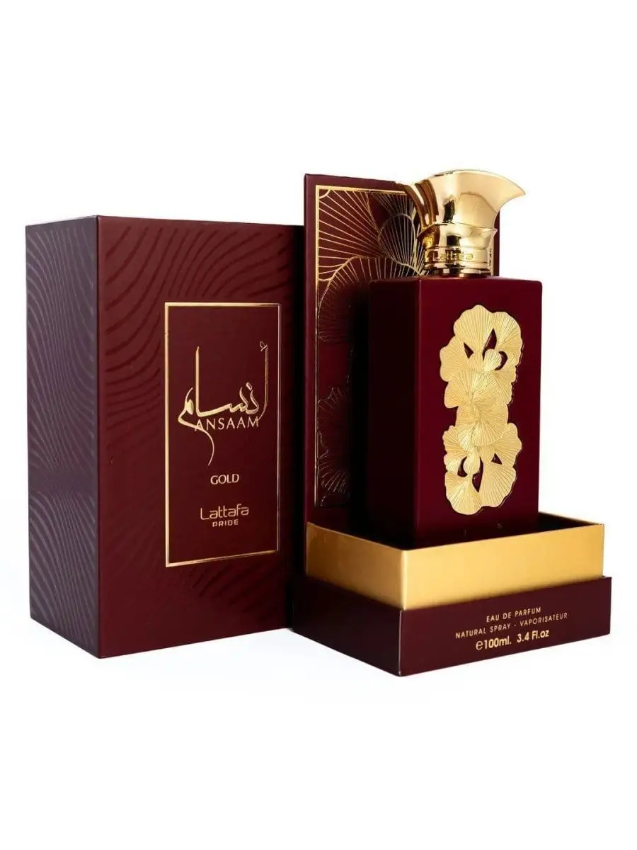 Парфюмерная вода сладкая Ansaam Gold Lattafa Perfumes 144697431 купить за 2  843 ₽ в интернет-магазине Wildberries