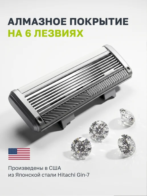 DAMSLER 24 сменные кассеты для бритья 6+1 лезвие, вариант, фото 2