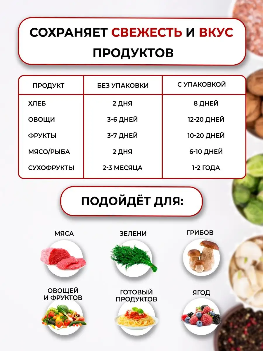 Вакууматор кухонный Postmart 144723281 купить за 586 ₽ в интернет-магазине  Wildberries