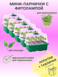 Минипарник с фитолампой для проращивания рассады FIVEA Garden 144726565 купить за 1 981 ₽ в интернет-магазине Wildberries