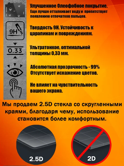 ArtAx Защитное стекло усиленное OG для Xiaomi Redmi 15C и Poco C85, вариант, фото 2