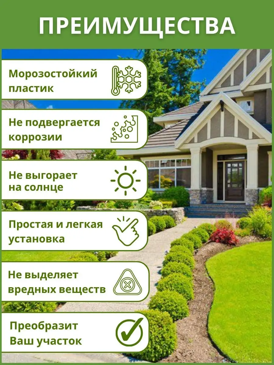 Заборчик декоративный пластиковый для дачи и сада Need For Home 144764589  купить за 615 ₽ в интернет-магазине Wildberries