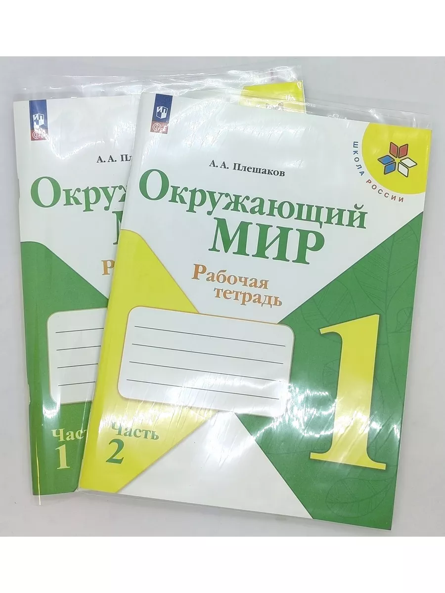 Окружающий мир 1 класс Рабочая тетрадь В 2-х частях Плешаков Просвещение  144786082 купить за 743 ₽ в интернет-магазине Wildberries