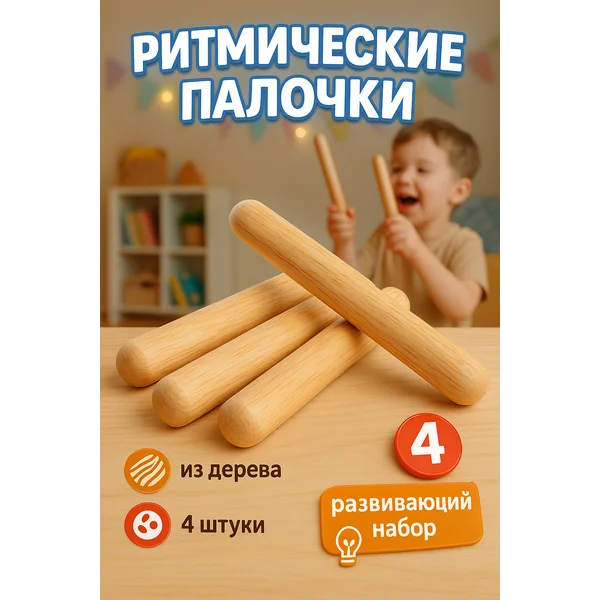Развивающий набор "Ритмические палочки"