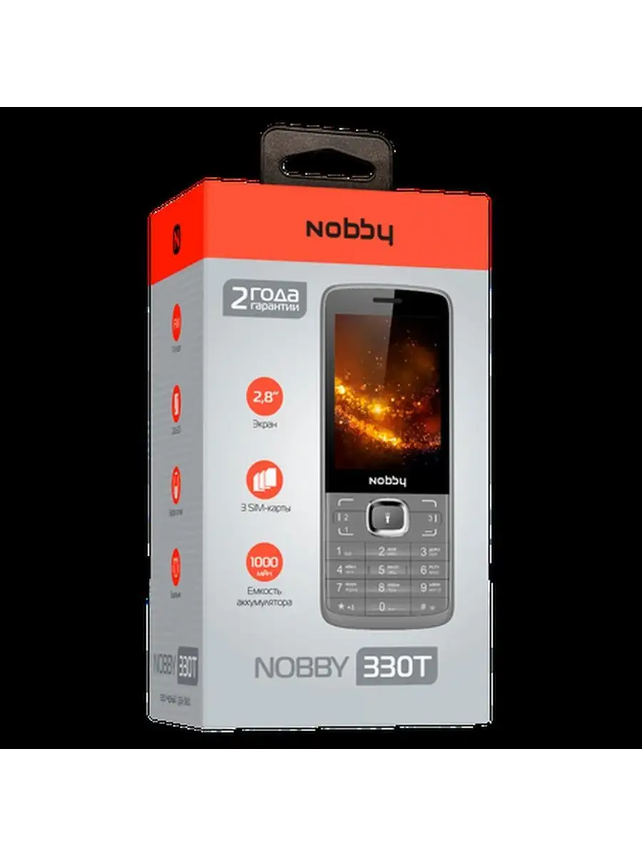 Кнопочный телефон Nobby 330T 3 sim NOBBY 144797354 купить в  интернет-магазине Wildberries