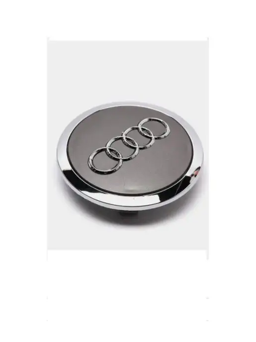 ДАВИ НА ГАЗ Заглушка на диск колеса AUDI колпачок литого диска АУДИ, серый, в упаковке 30 г, фото 2