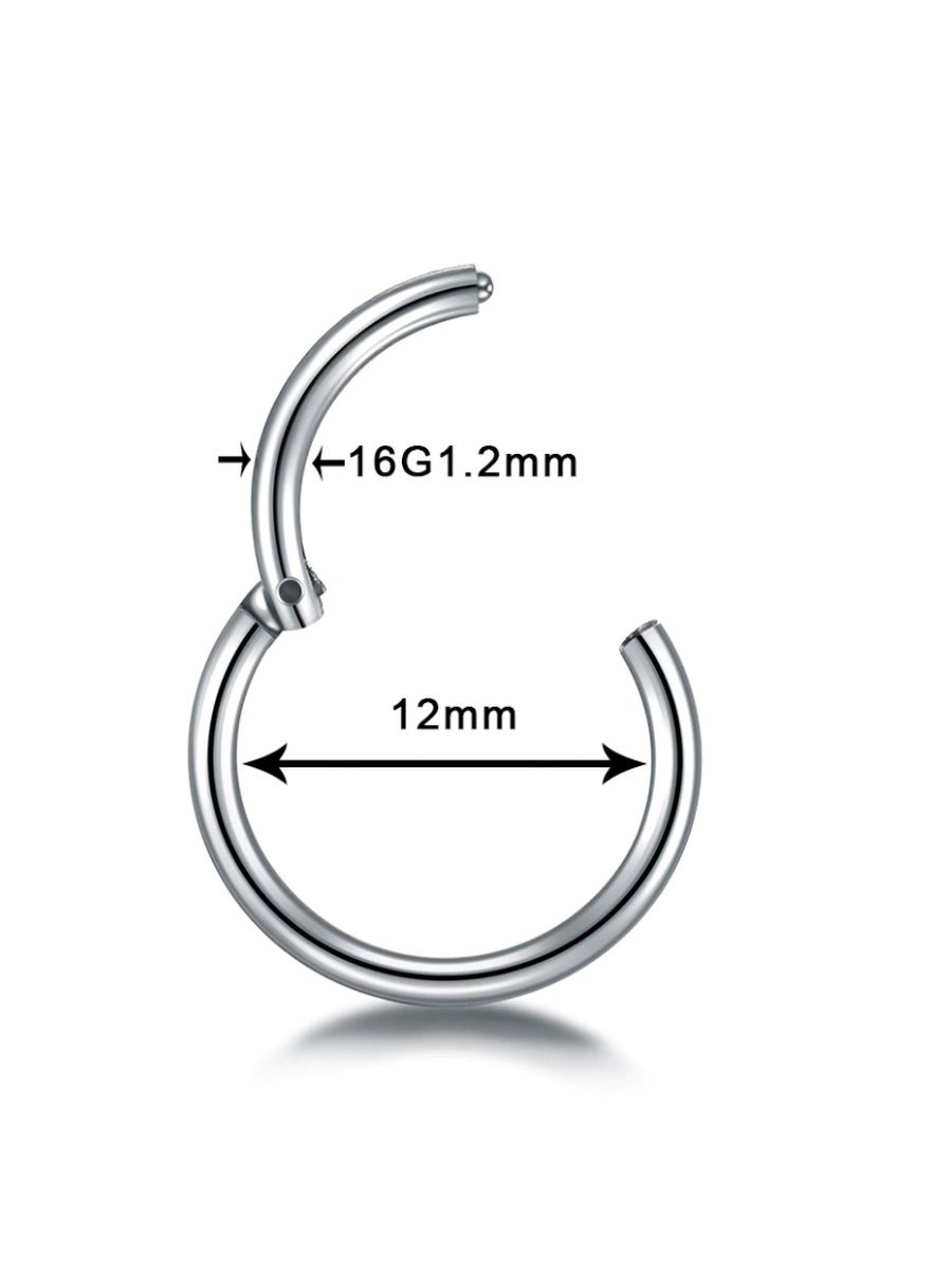Кольцо кликер для носа 0,8 мм