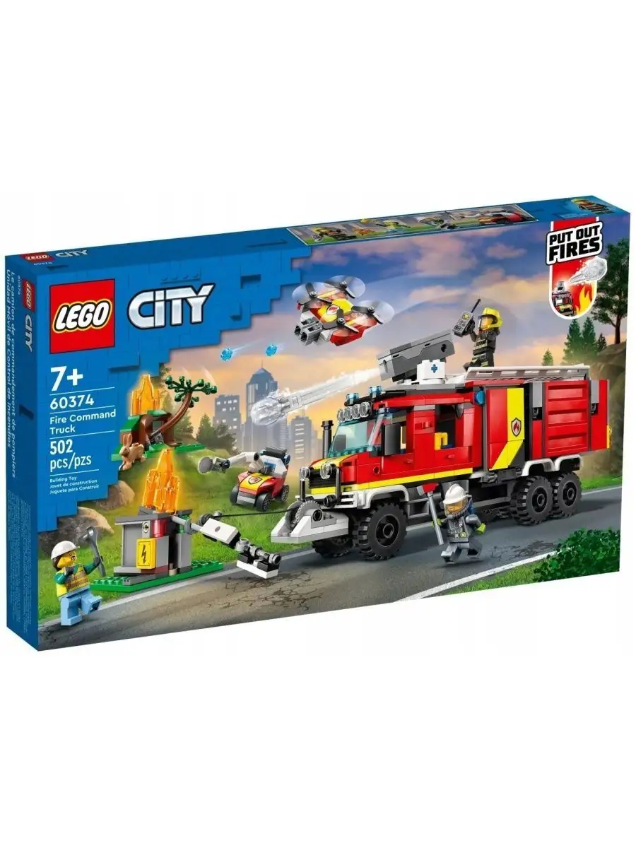 Конструктор CITY Машина пожарного расчета 502 деталей LEGO 144921915 купить  за 9 757 ₽ в интернет-магазине Wildberries