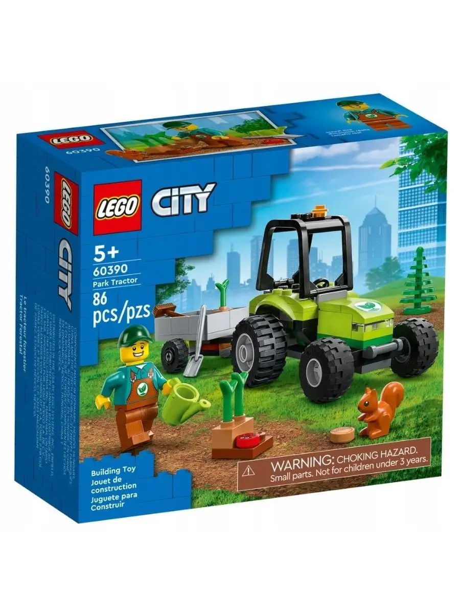 Конструктор CITY Park Tractor Трактор в парке 86 дет. Lego. 144925550  купить в интернет-магазине Wildberries