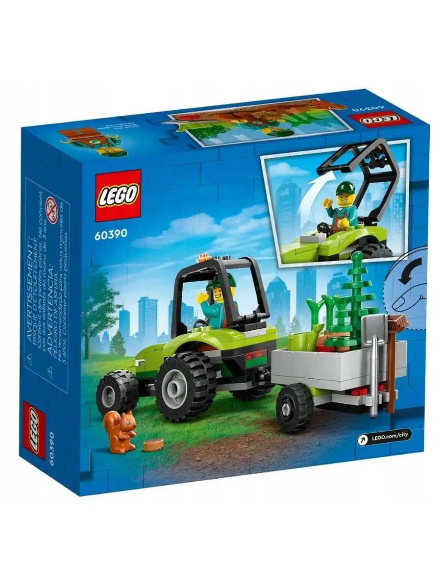 Конструктор CITY Park Tractor Трактор в парке 86 дет. Lego. 144925550  купить в интернет-магазине Wildberries