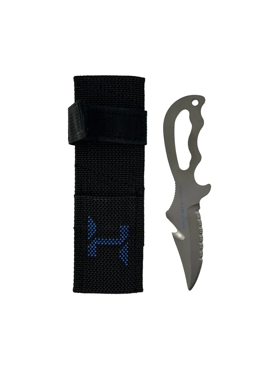 Нож подводный Explorer Knife титановый, прямые ножны.