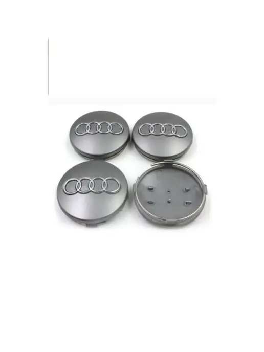 ДАВИ НА ГАЗ Заглушка на диск колеса AUDI колпачок литого диска АУДИ, серый, в упаковке 20 г, фото 2
