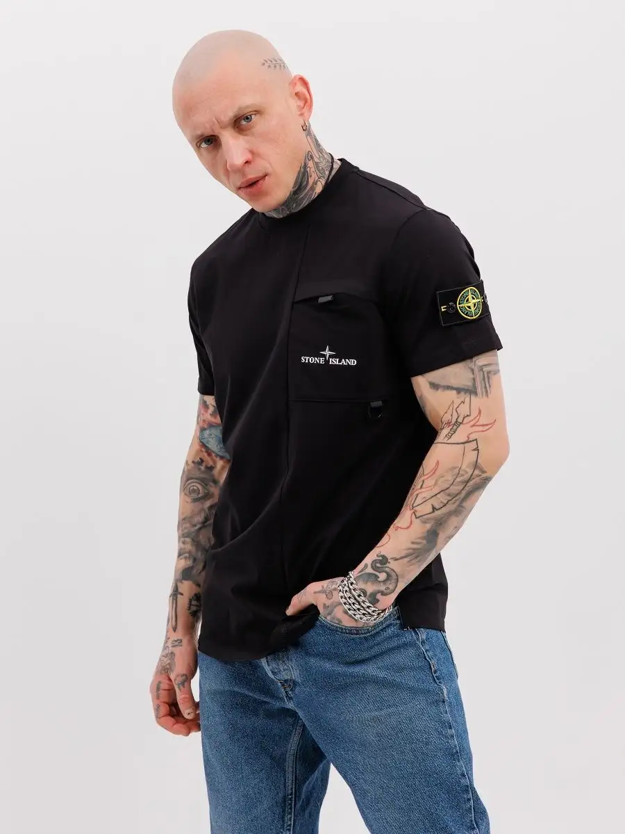 Купить Футболку Stone Island С Патчем