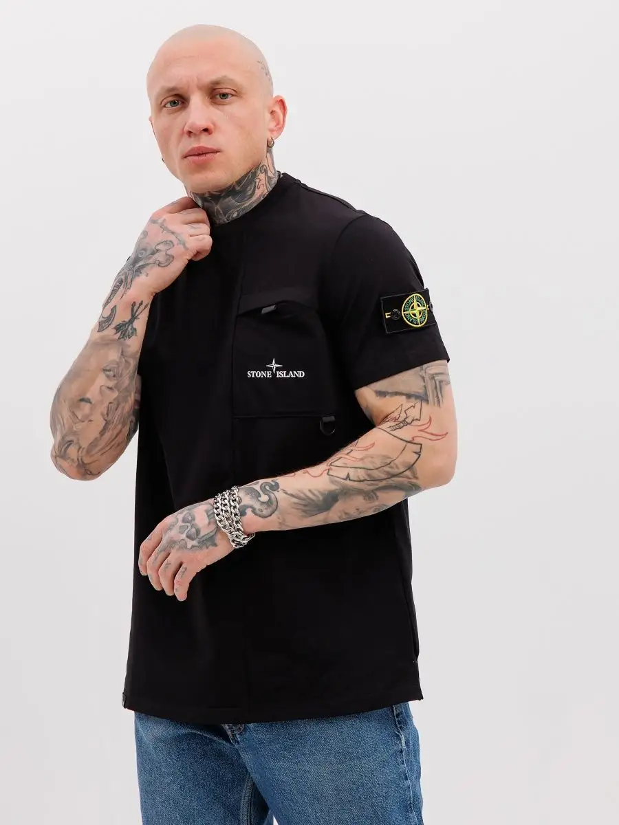 Футболка Stone Island STONE ISLAND 144983885 купить в интернет-магазине  Wildberries