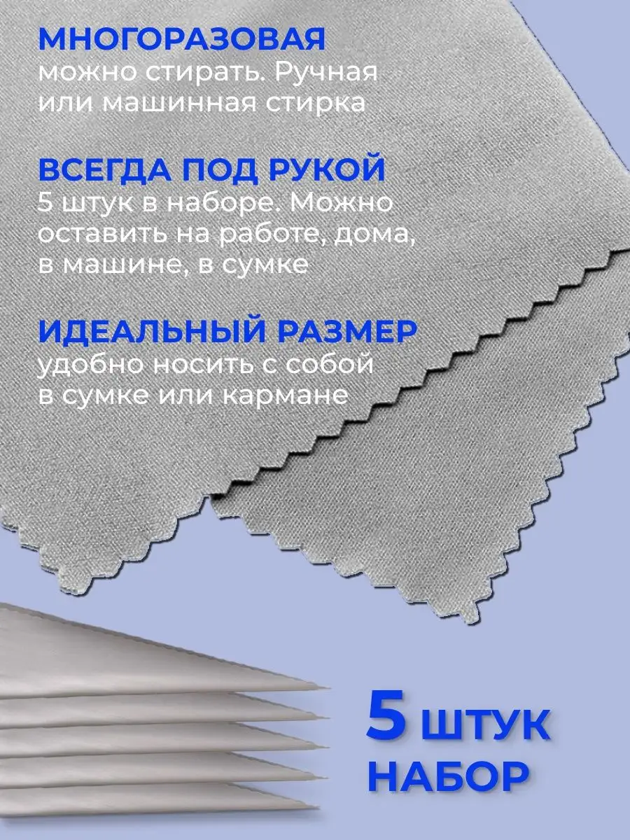 Салфетка для очков монитора ноутбука тряпочка микрофибра 2D_FAMILY  144989324 купить в интернет-магазине Wildberries