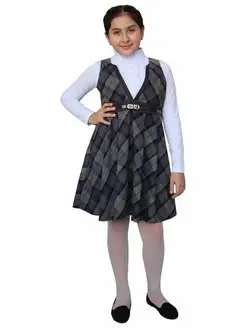 Natali-style Сарафан школьный для девочки стильный детский подростковый