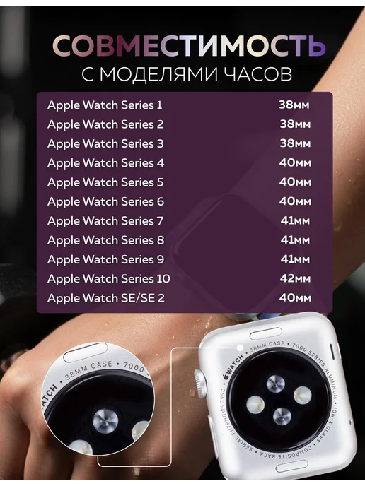 BRONO MO Ремешок для Apple Watch 38 40 41 mm, серый, фото 7