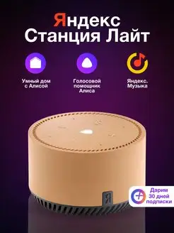 Умная колонка Станция Лайт Алиса Яндекс 145043896 купить за 3 896 ₽ в интернет-магазине Wildberries