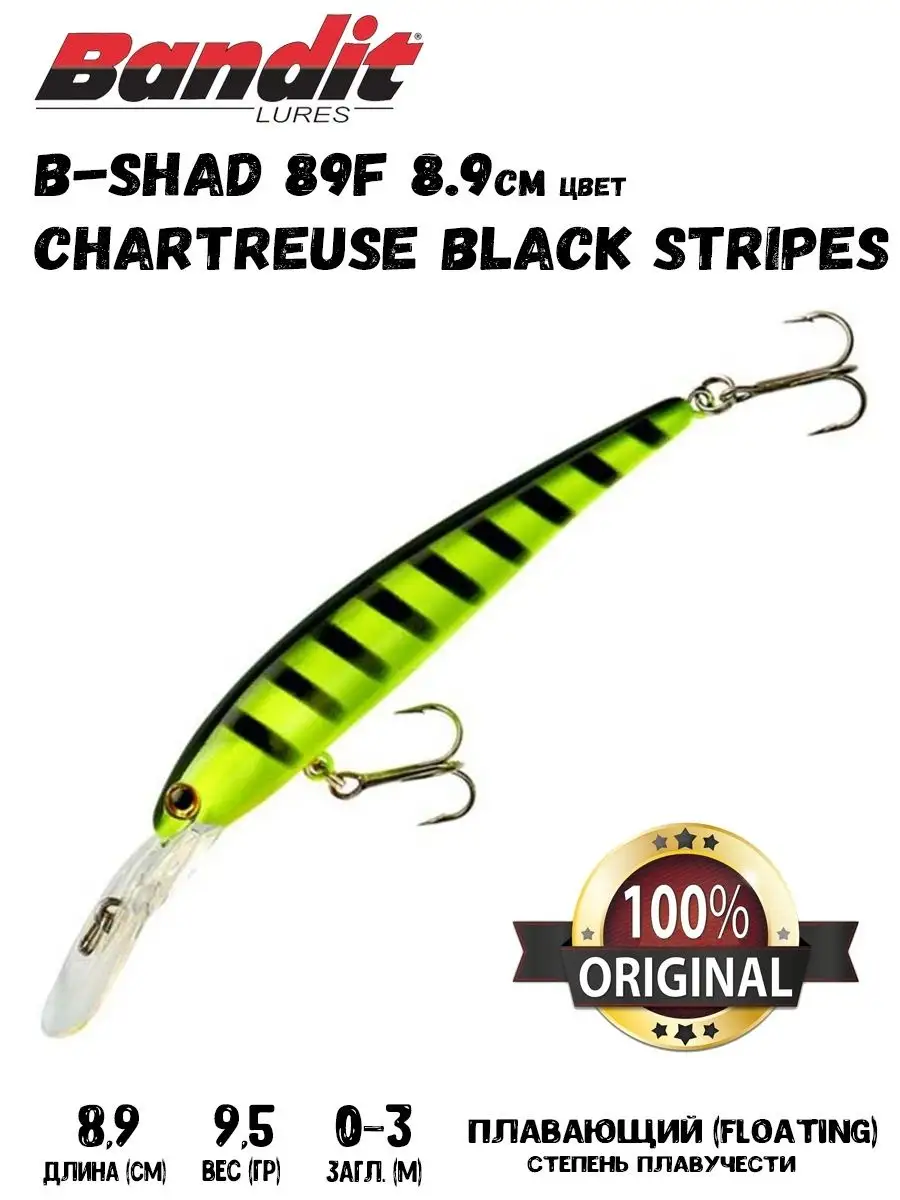 Bandit 100 Series Chartreuse/Black Stripes