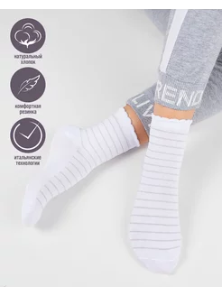 Носки женские высокие с принтом люрекс, 1 пара Just Socks 145144537 купить за 174 ₽ в интернет-магазине Wildberries