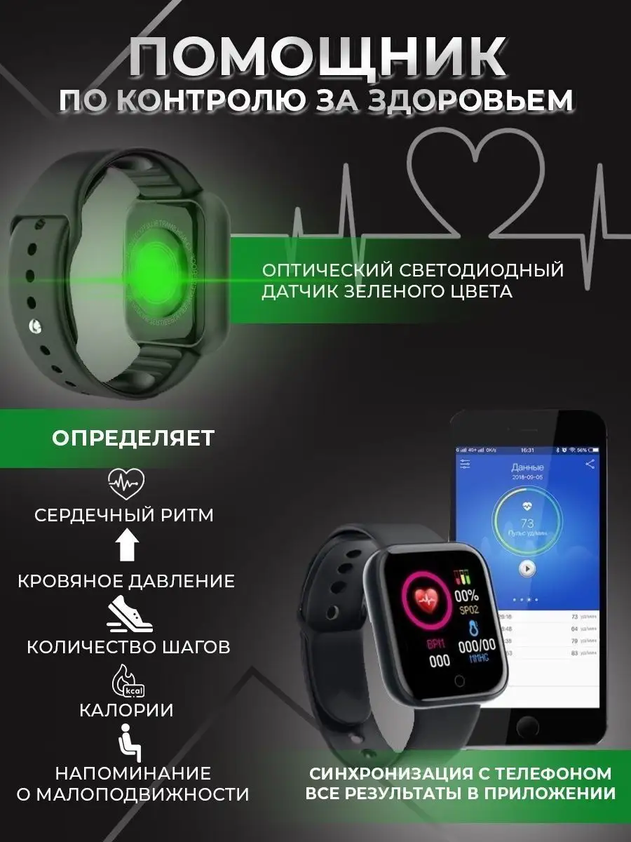 Смарт часы / Фитнес браслет / SmartWatch к телефону ТВОИ УМНЫЕ ЧАСЫ!  145163354 купить за 438 ? в интернет-магазине Wildberries