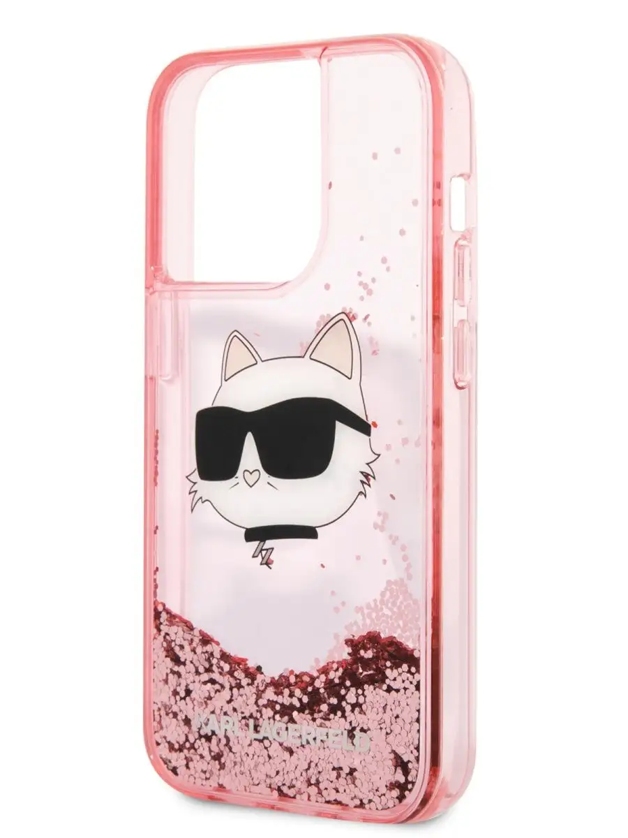 Чехол на iPhone 14 Pro Max жидкие блестки Liquid Glitter Karl Lagerfeld  145187281 купить за 1 946 ₽ в интернет-магазине Wildberries