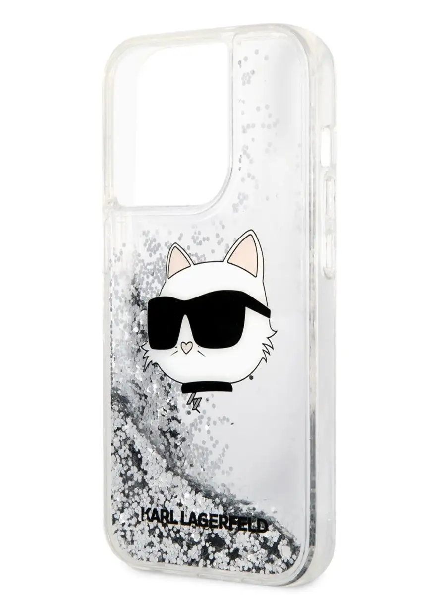 Чехол на iPhone 14 Pro Max жидкие блестки Liquid Glitter Karl Lagerfeld  145187282 купить за 1 899 ₽ в интернет-магазине Wildberries