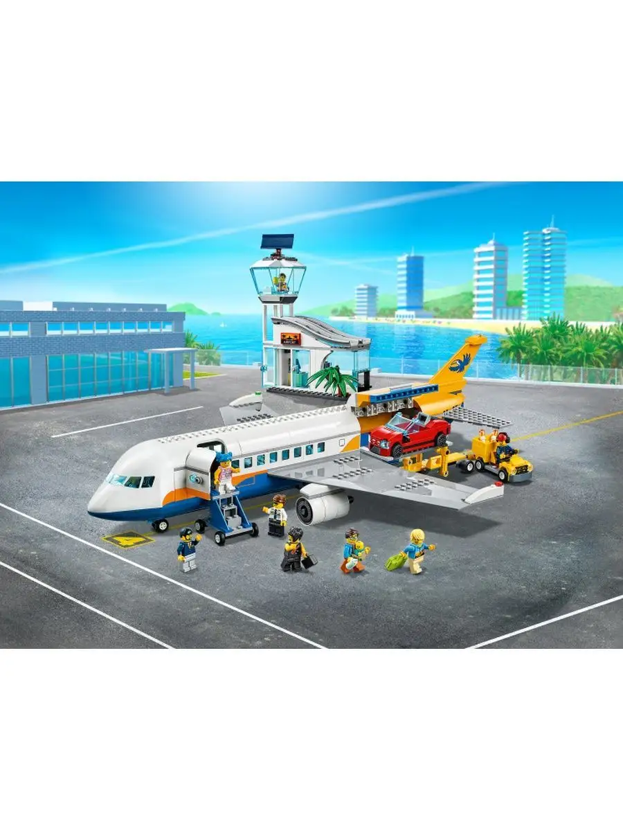 Конструктор LEGO City 60262 Airport Пассажирский самолет LEGO 145198742  купить в интернет-магазине Wildberries