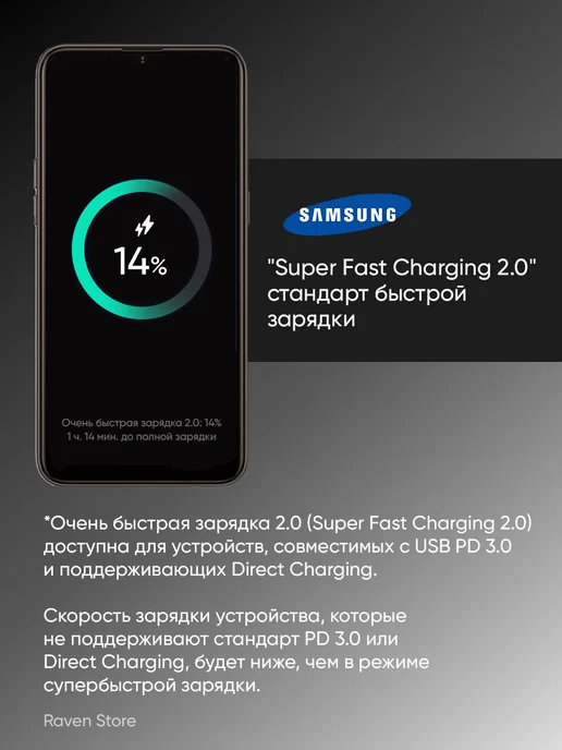 Samsung & Type-C 45W быстрая зарядка типа 5А, 45 Вт, фото 2