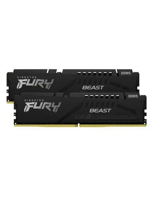 Kingston Модуль памяти 16GB DDR5 FURY Beast Black EXPO Gaming Memory, 16 ГБ, фото 2