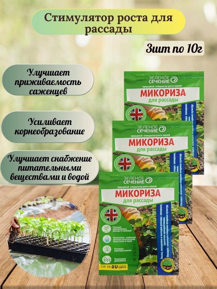 Микориза для рассады зеленое сечение. Микориза д/рассады 10г зеленое сечение х170. Стимулятор роста для рассады. Микориза для рассады.