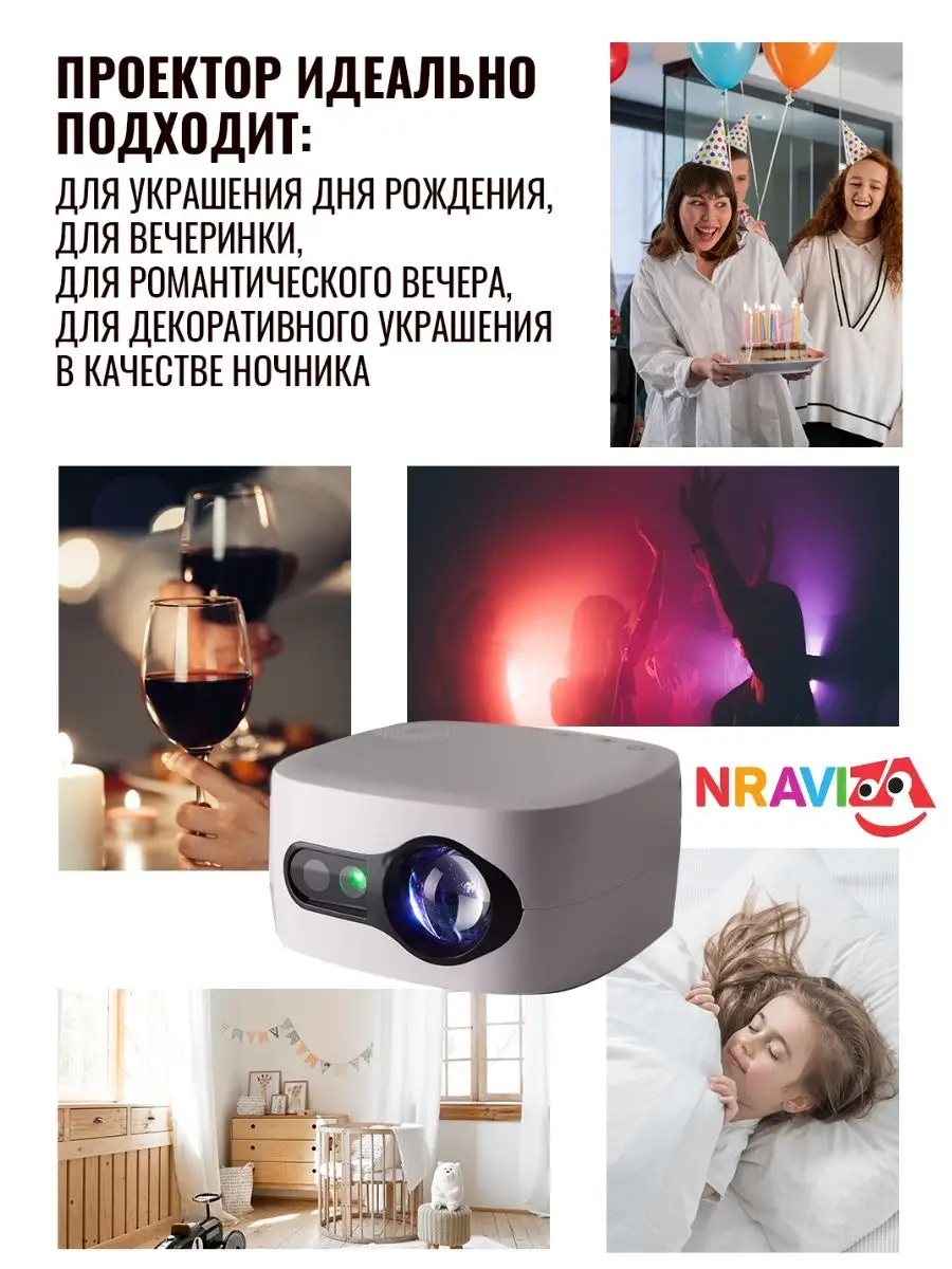 Ночник проектор звездное небо Nraviza 145294541 купить за 2 363 ₽ в  интернет-магазине Wildberries