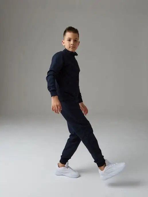 SPORTIKIDS Детский костюм спортивный на молнии для тренировок, синий, фото 4