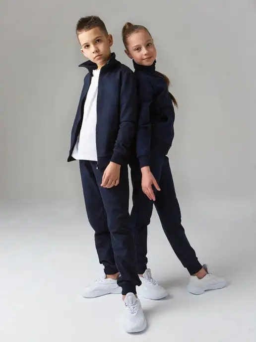 SPORTIKIDS Детский костюм спортивный на молнии для тренировок, синий, фото 8