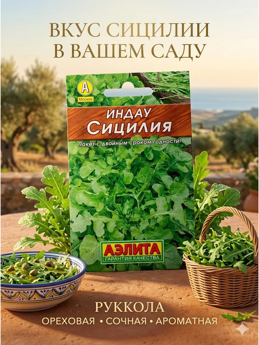 Семена Индау (Руккола) "Сицилия", 0,3 г