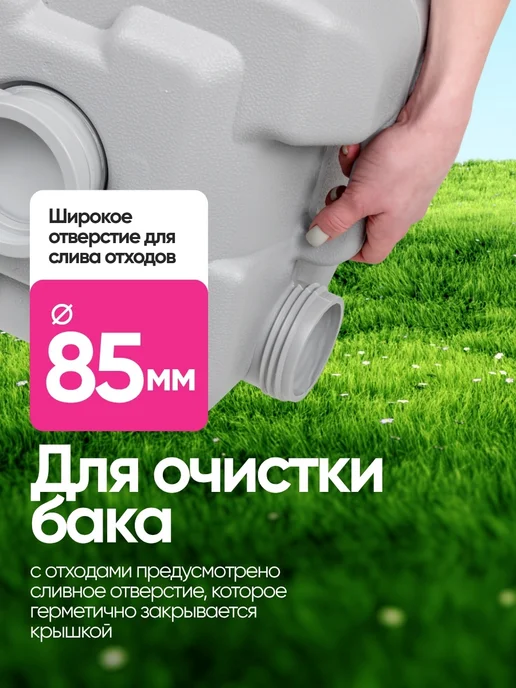 WMC Tools Биотуалет портативный для дома и дачи 20л, 20 л, фото 7