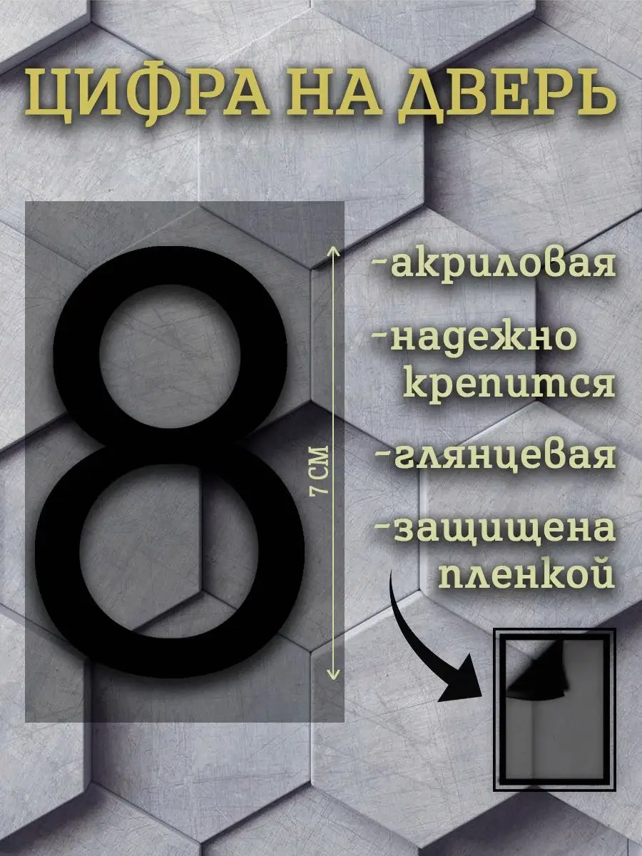 Цифры на дверь купить в Ростове-на-Дону