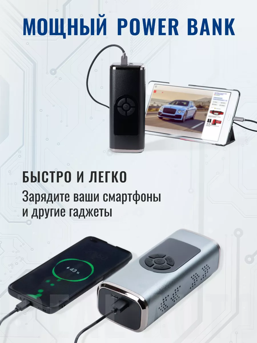 Автомобильный компрессор беспроводной портативный насос IDEAL AUTO  145413082 купить за 2 421 ₽ в интернет-магазине Wildberries