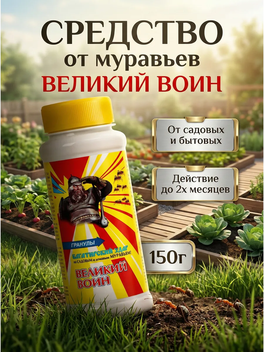 Средство от муравьев садовых и домашних