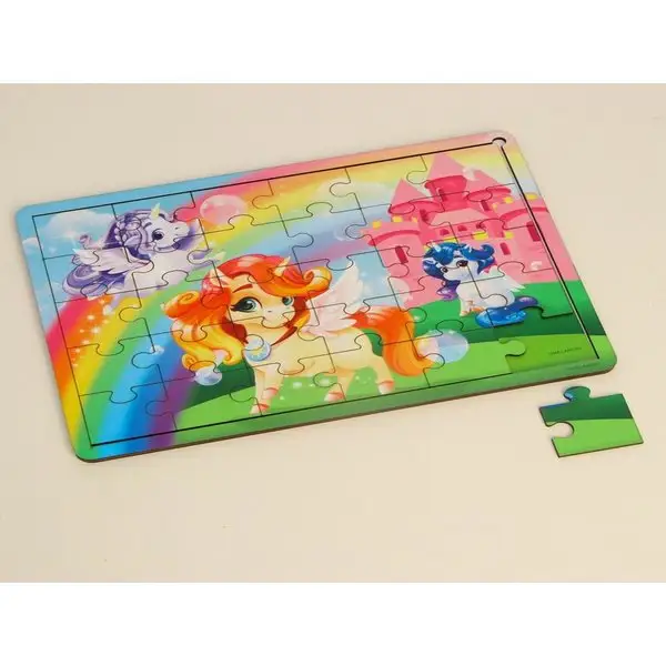 Пазл Любимые лошадки с подсказкой