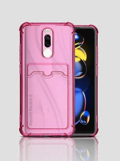 Чехол для Xiaomi Redmi 8 с карманом для карт WAROZ 145486850 купить за 237 ₽ в интернет-магазине Wildberries