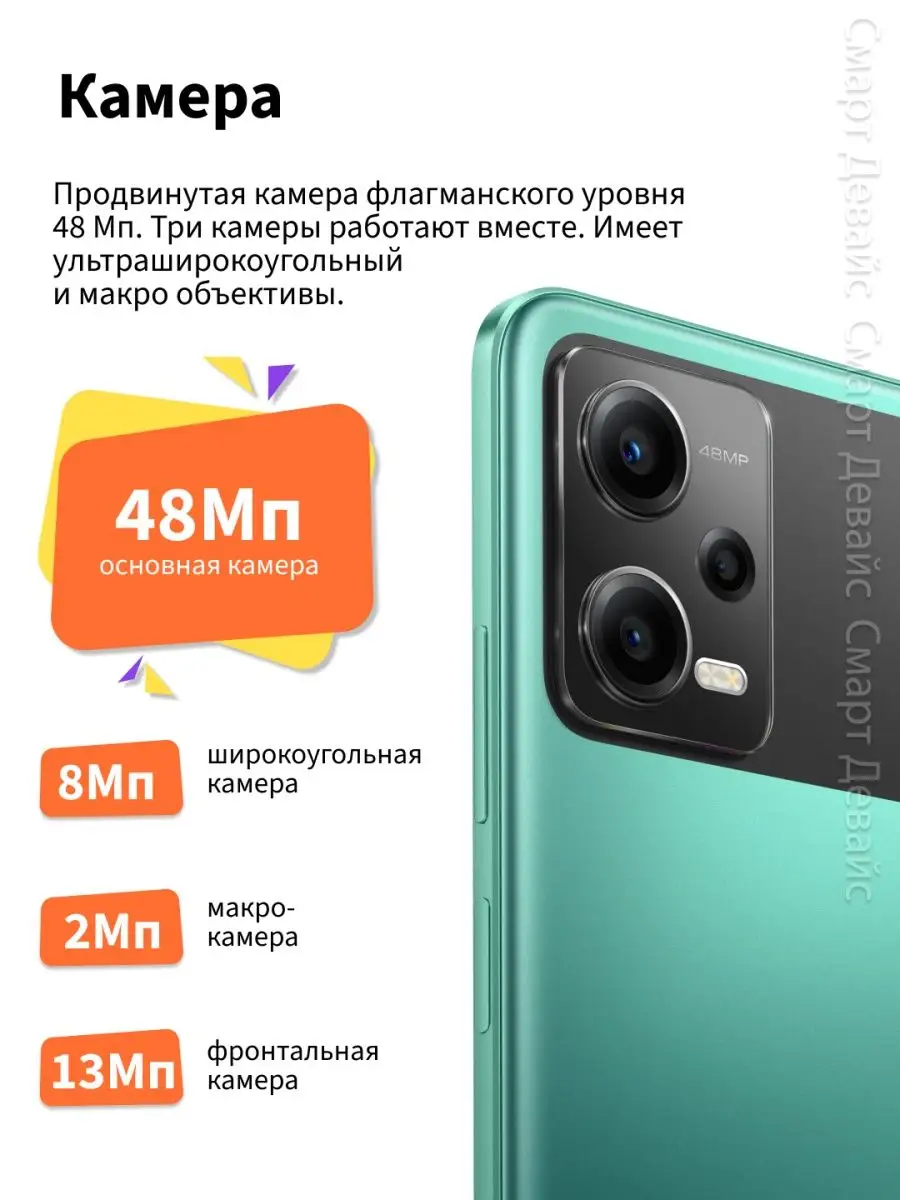 Смартфон POCO X5 5G 6GB+128GB Green POCO 145501197 купить в  интернет-магазине Wildberries