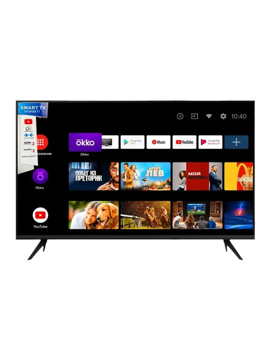 Телевизор Smart TV 35, FullHD Черный SMART TV 145512796 купить за 11 052 ₽  в интернет-магазине Wildberries