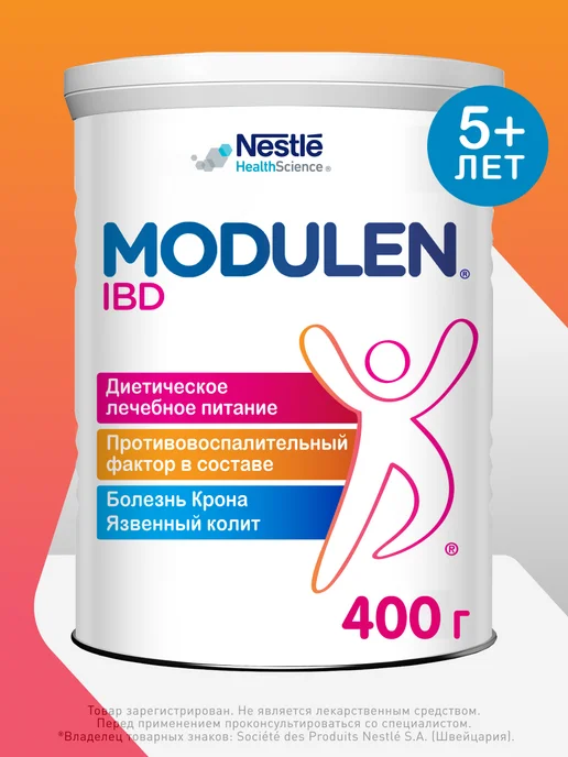 Nestle HealthScience Молочная смесь Modulen для детей с 5 лет и взрослых 400 г, 400 г