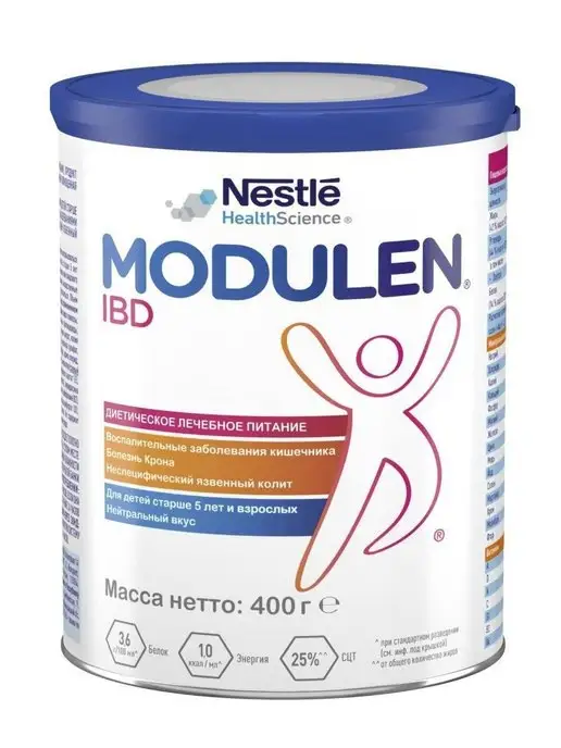 Nestle HealthScience Молочная смесь Modulen для детей с 5 лет и взрослых 400 г, 400 г, фото 2