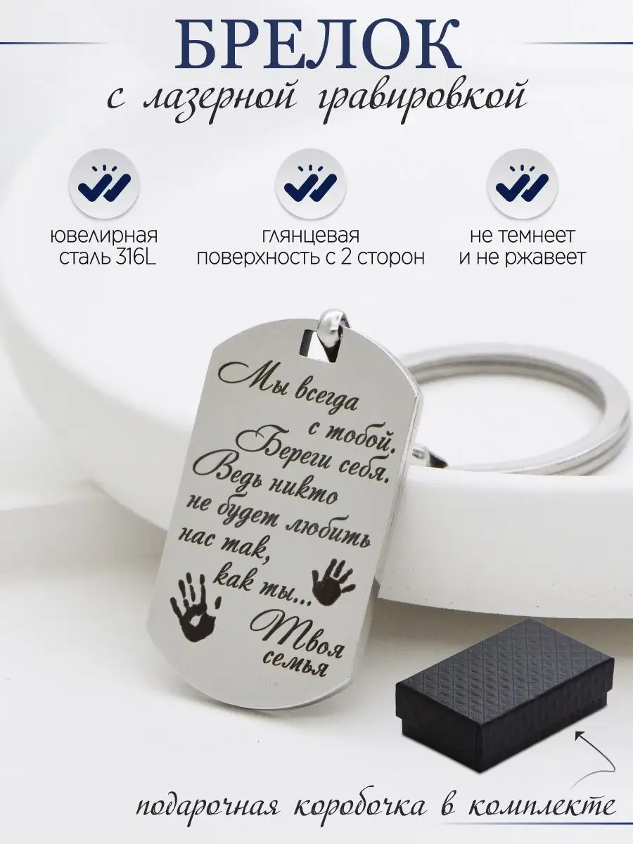 Брелок металлический с...