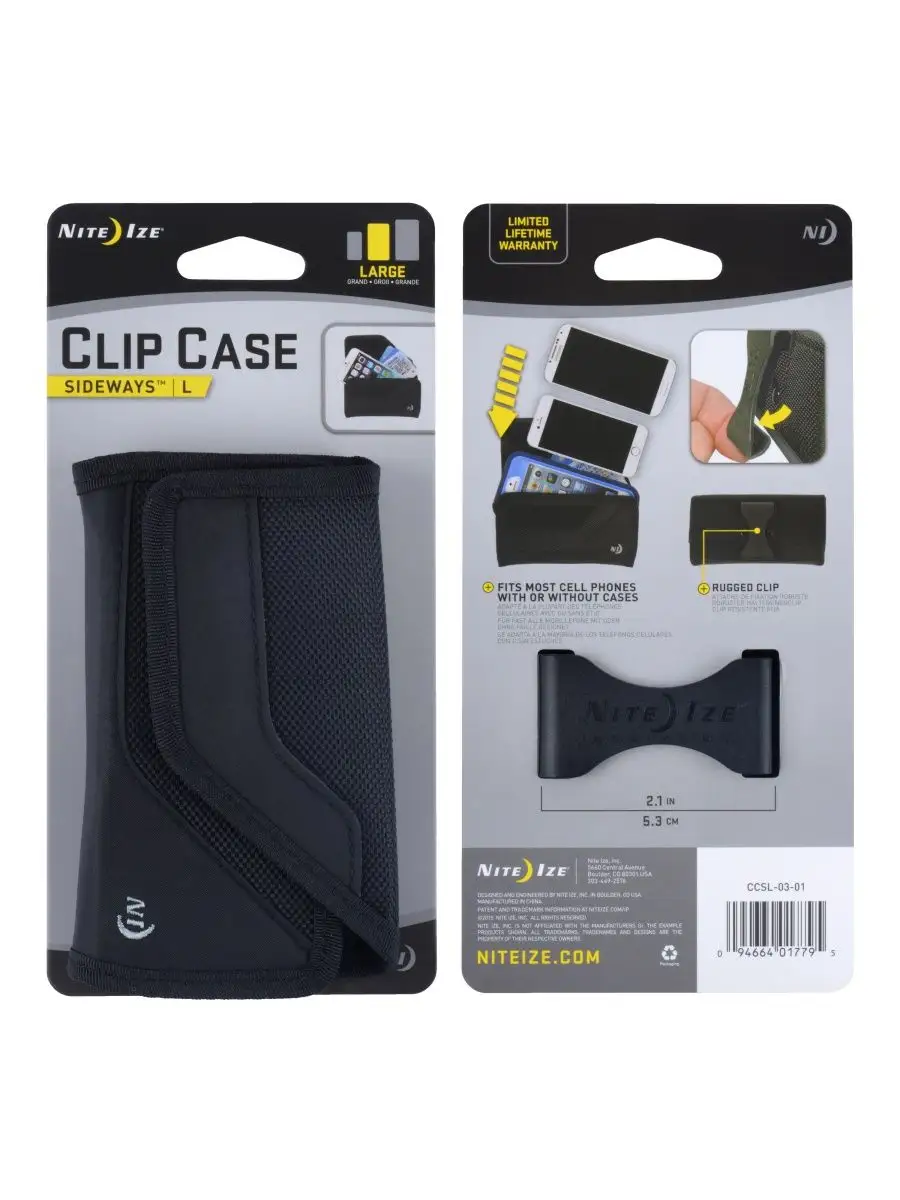 Чехол универсальный Clip Case Sideways размер L nite ize 145559681 купить  за 695 ₽ в интернет-магазине Wildberries