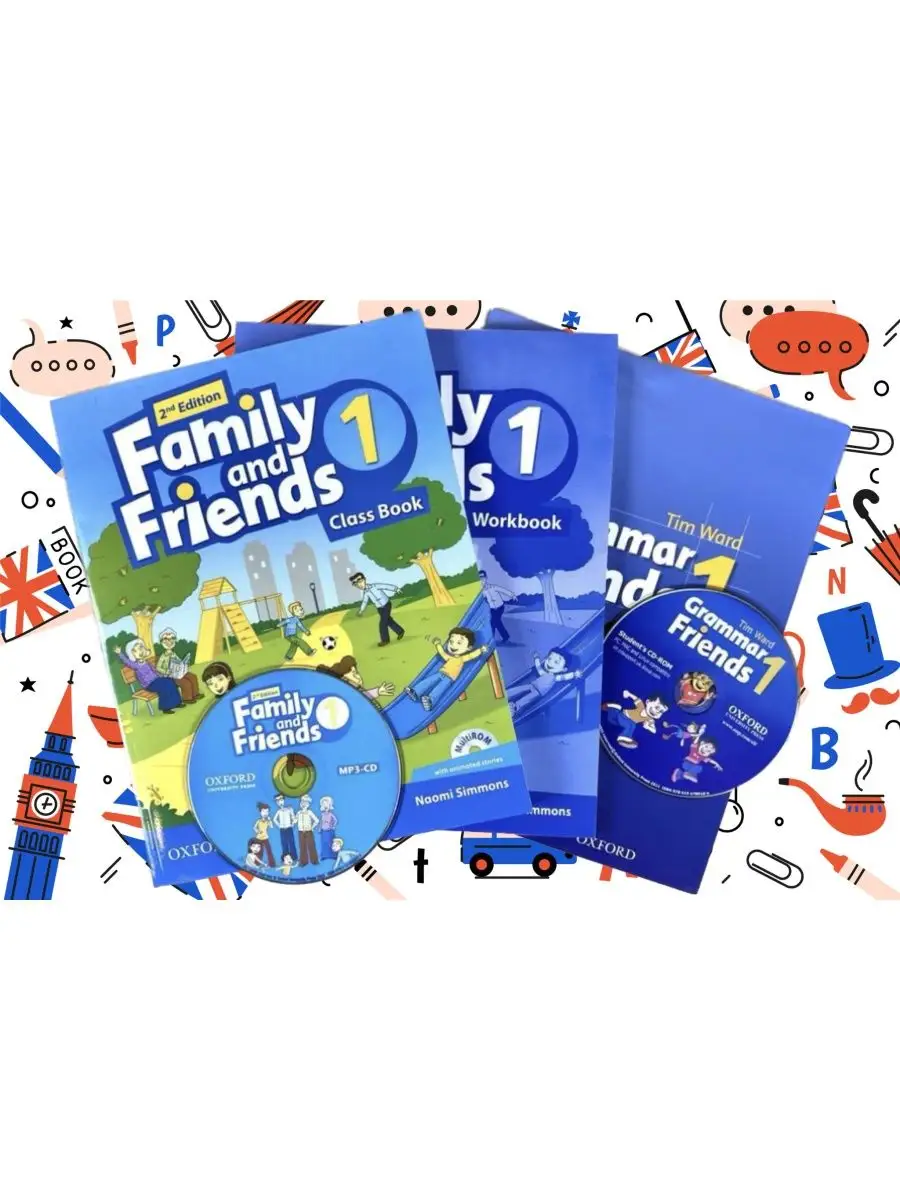 Family and Friends 1 (Class Book + Workbook + Grammar) Air Lady Shop  145576983 купить за 1 736 ₽ в интернет-магазине Wildberries