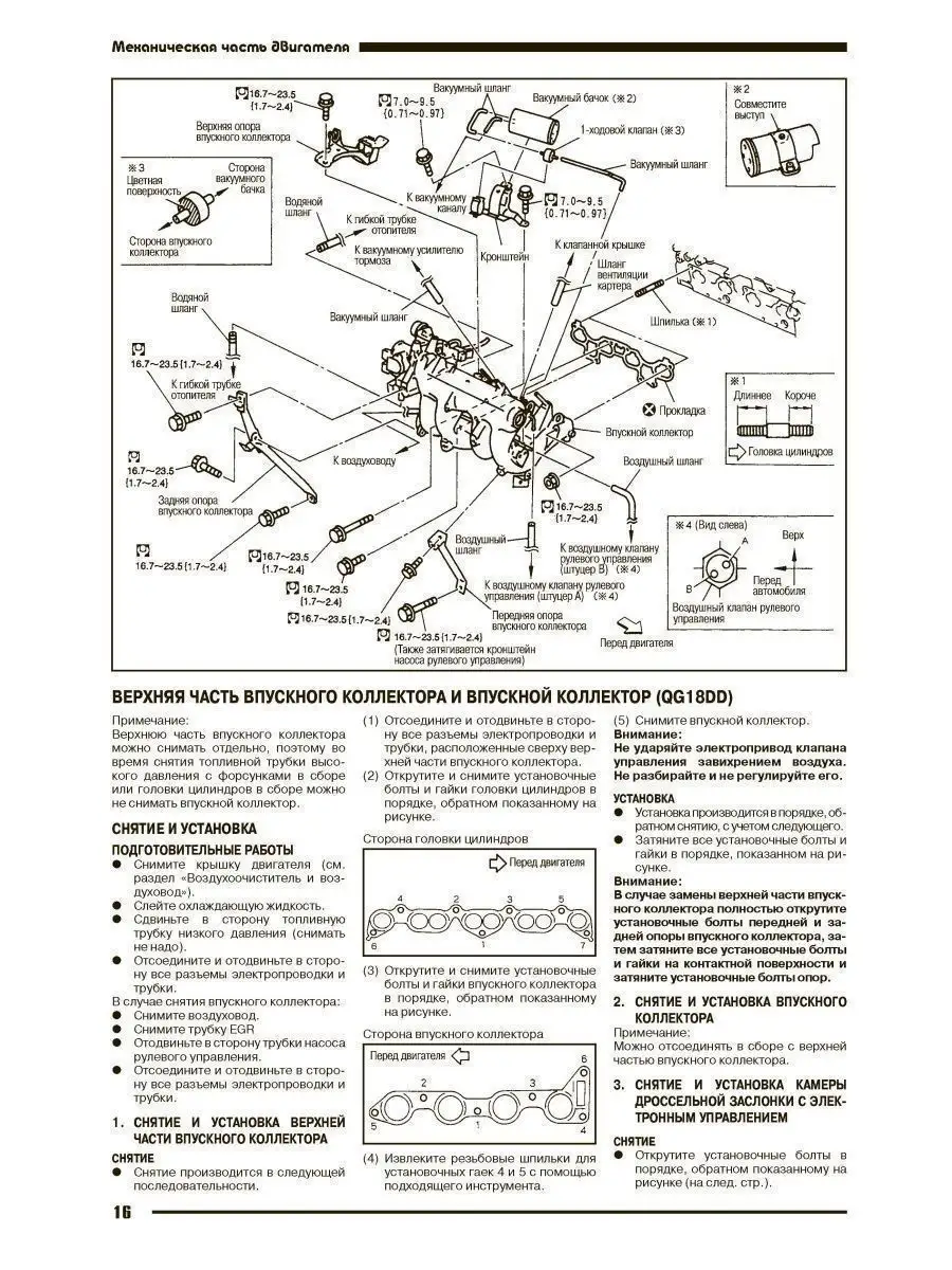 Ремонт двигателя QG18 (ремонт двигателя Nissan Primera, Avenir, Wingroad)