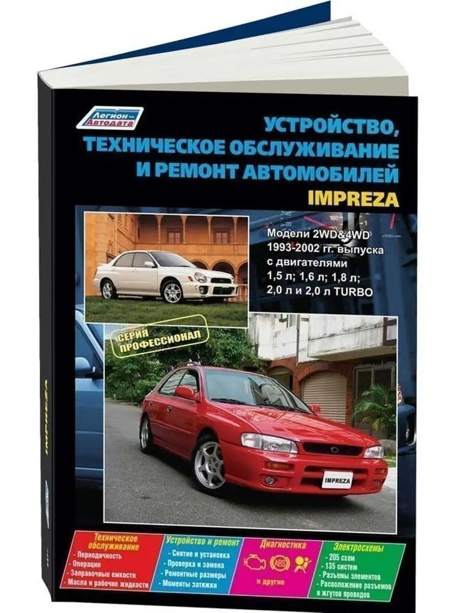 Книга по ремонту Subaru Forester SG5, SG9 2002-2008 Бенз.